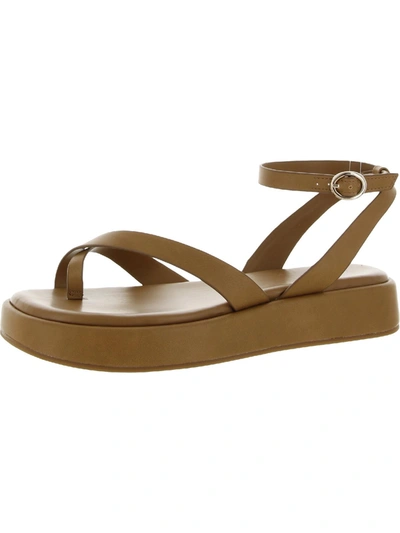 Shop Alfani Womens Dressy Slingback Strappy Sandals In Brown
