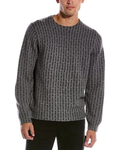 Shop Helmut Lang Wool Crewneck Sweater In Grey