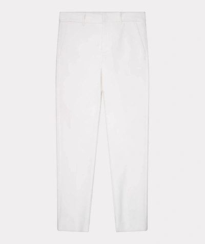 Shop Esqualo Chino Trousers In Off White