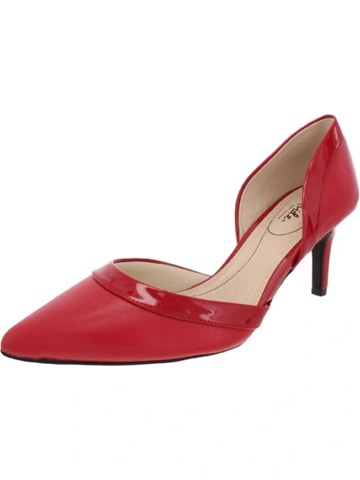 Shop Lifestride Saldana Womens Dressy Cushion Insole D'orsay Heels In Red