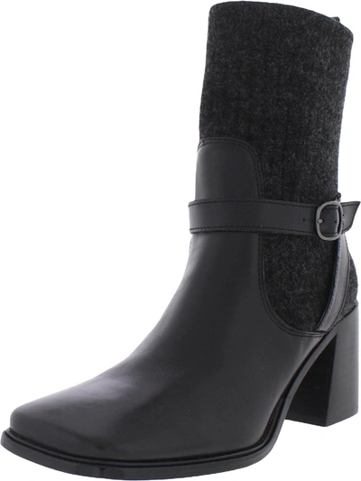 Shop Sam Edelman Marci Womens Leather Sock Ankle Boots In Grey