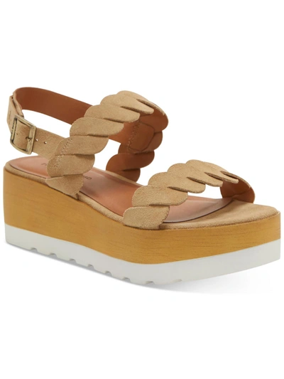 Shop Lucky Vellenora Womens Braided Slip On Platform Sandals In Multi