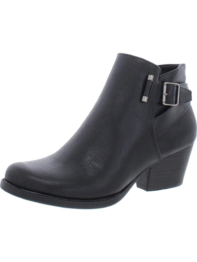 Shop Baretraps Reggie Womens Faux Leather Almond Toe Ankle Boots In Black