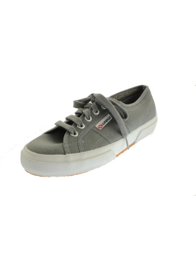Shop Superga Womens Canvas Low Top Casual Shoes In Grey
