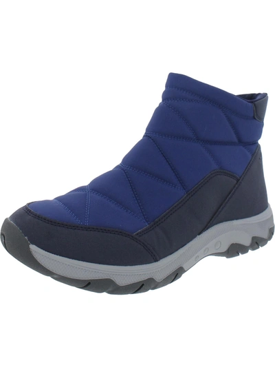 Shop Easy Spirit Tru 2 Womens Quilted Cold Weather Winter & Snow Boots In Blue