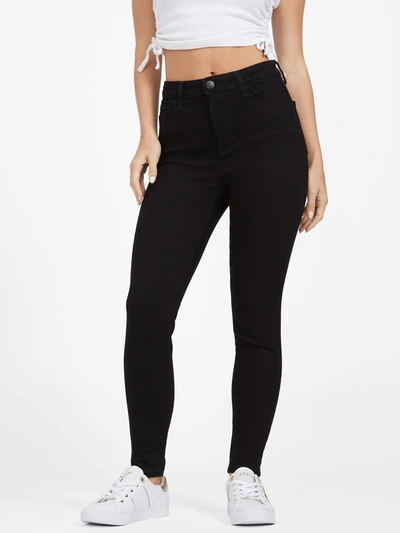 Shop Guess Factory Eco Soraya High-rise Skinny Jeans In Black