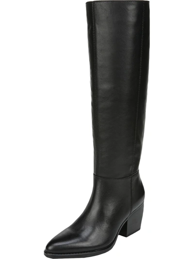 Naturalizer Fae Womens Zipper Block Heel Knee-high Boots In Black