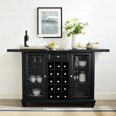 Crosley Furniture Cambridge Sliding Top Bar Cabinet