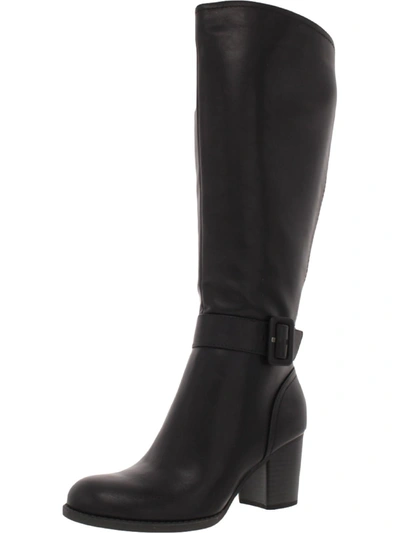 Shop Soul Naturalizer Twinkle Womens Faux Leather Wide Calf Knee-high Boots In Black