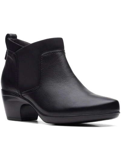 Shop Clarks Emily Chelsea Womens Leather Ankle Chelsea Boots In Black