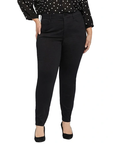 Shop Nydj Plus Waist Match High-rise Ami Skinny Jean In Black