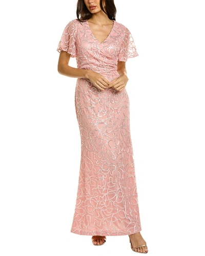 Shop Js Collections Winter Mermaid Gown In Pink