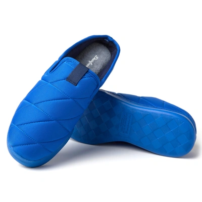 Shop Dearfoams Men's Andy Water Resistant Lightweight Eva Spandex Clog In Blue