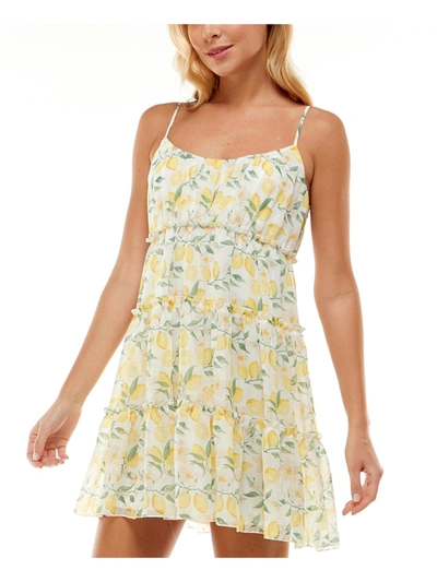 Shop Trixxi Juniors Womens Printed Short Mini Dress In Multi