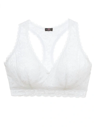 Cosabella Women's Never Say Never Curvy Racerback Bralette In White In White