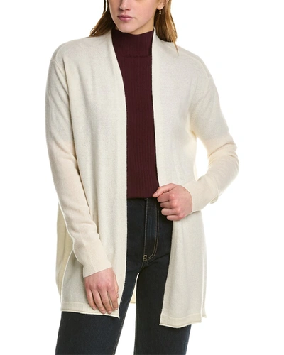 Shop Ainsley Basic Open Cashmere Cardigan In Beige