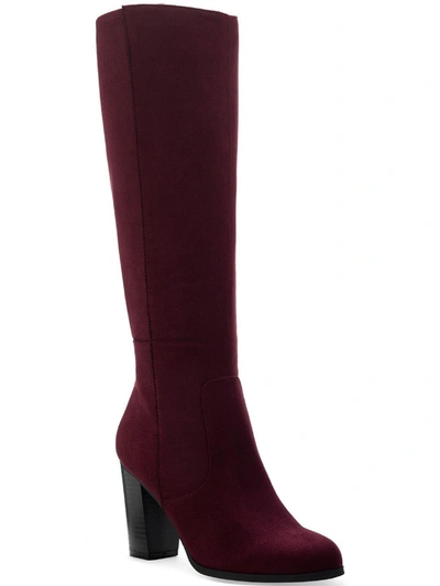 Shop Style & Co Addyy Womens Faux Suede Block Heel Knee-high Boots In Multi