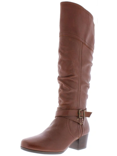 Array Dakota Womens Leather Knee-high Riding Boots In Brown