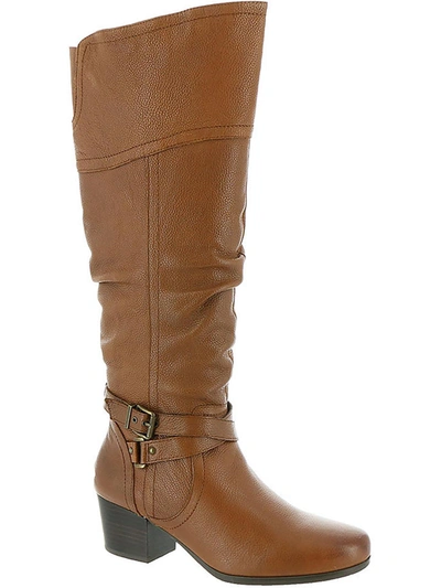Array Dakota Womens Leather Knee-high Riding Boots In Brown
