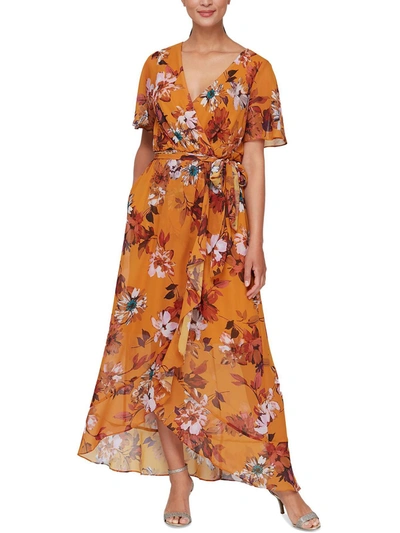 Shop Slny Womens Floral Long Maxi Dress In Multi