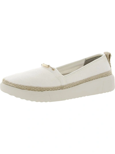 Shop Bzees Maui Womens Espadrille Flats Slip-on Sneakers In White