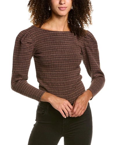 Shop Nation Ltd Aurora Open Back 80's Top In Brown