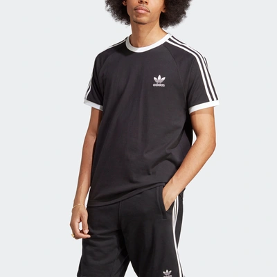 Shop Adidas Originals Men's Adidas Adicolor Classics 3-stripes Tee In Black
