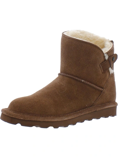 Shop Bearpaw Margaery Womens Suede Water Resistant Winter Boots In Brown