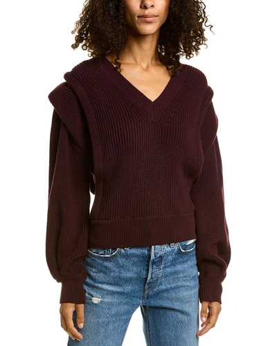 Shop Iro Lore Wool-blend Sweater In Red