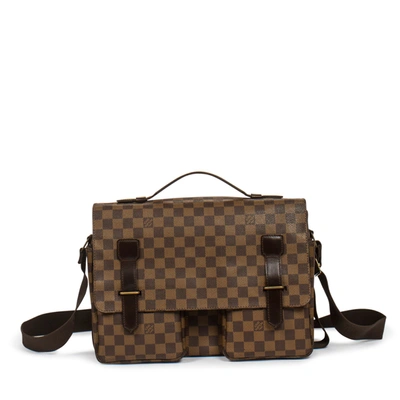 Pre-owned Louis Vuitton Broadway In Brown
