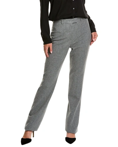 Shop Michael Kors Yasmeen Wool-blend Pant In Grey