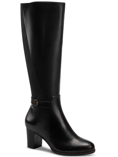 Shop Giani Bernini Mia Womens Leather Tall Knee-high Boots In Black