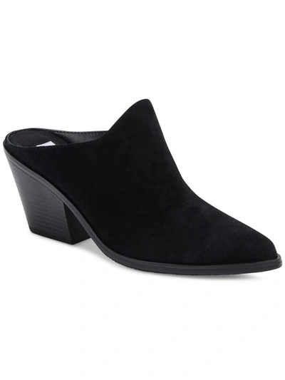 Shop Aqua College Nia Womens Leather Slip On Mules In Black