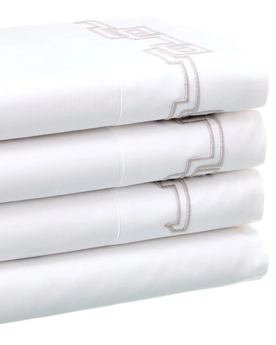 Shop Dea Italian Linens Sinfonia Toscana Greek Embroidered Sheet Set