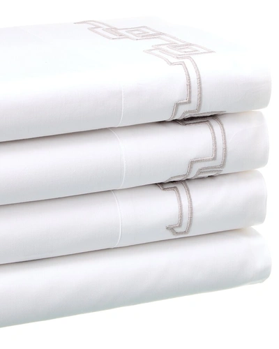 Shop Dea Italian Linens Sinfonia Toscana Greek Embroidered Sheet Set