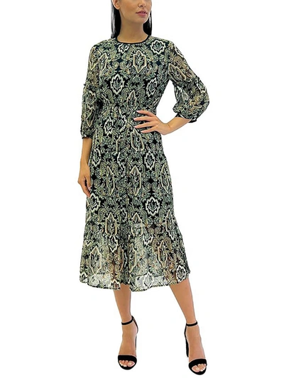 Shop Sam Edelman Womens Paisley Long Midi Dress In Multi