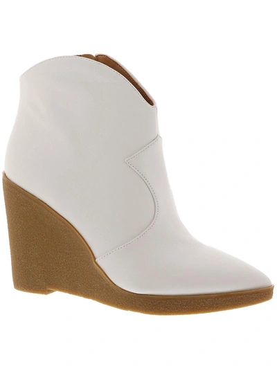 Shop Jessica Simpson Crais Womens Zipper Pointed Toe Ankle Boots In White