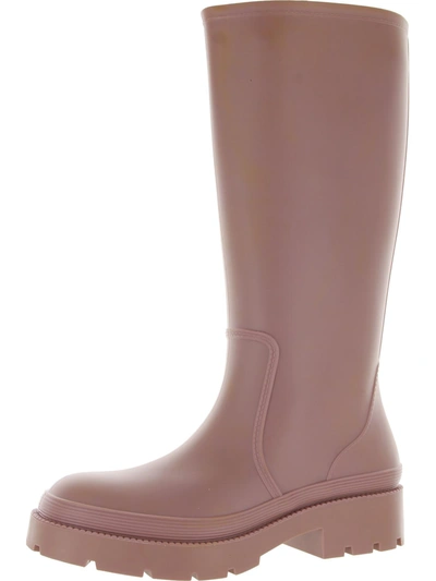 Shop Jeffrey Campbell Rainpour Womens Waterproof Tall Rain Boots In Pink