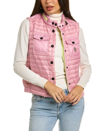 Shop Moncler Gumiane Vest In Pink