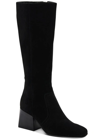 Shop Aqua College Tori Womens Suede Waterproof Knee-high Boots In Black