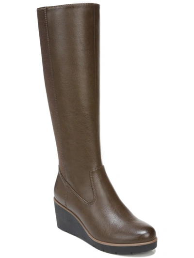 Shop Soul Naturalizer Approve Womens Faux Leather Tall Knee-high Boots In Brown