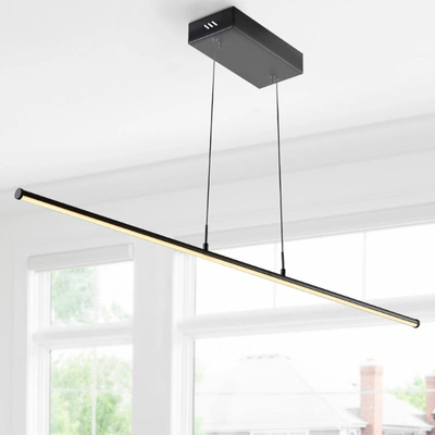 Shop Jonathan Y Conley 39.5" Dimmable Adjustable Integrated Led Metal Linear Pendant