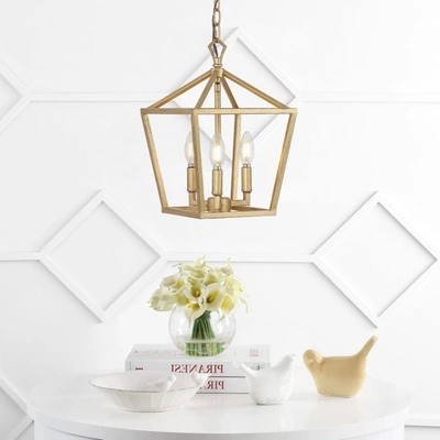 Jonathan Y Ojai 10" 3-light Iron Classic Modern Lantern Led Pendant