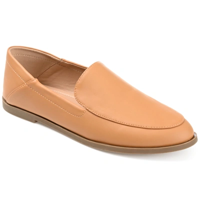 Journee Collection Collection Women's Tru Comfort Foam Wide Width Corinne Flat In Brown