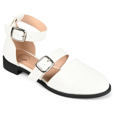 Shop Journee Collection Collection Women's Constance Wide Width Flat In White