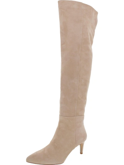 Shop Sam Edelman Ursula Womens Zipper Tall Knee-high Boots In Beige