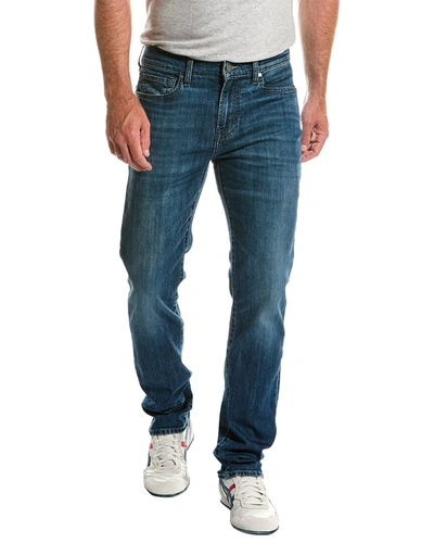 Shop 7 For All Mankind Slimmy Sesame Slim Straight Jean In Blue