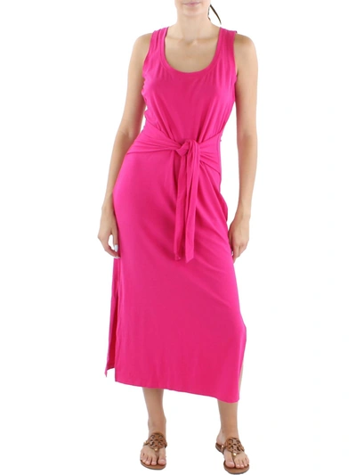 Shop Lauren Ralph Lauren Womens Tie-front Long Maxi Dress In Multi