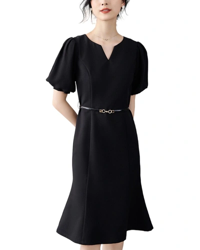 Shop Ounixue Mini Dress In Black