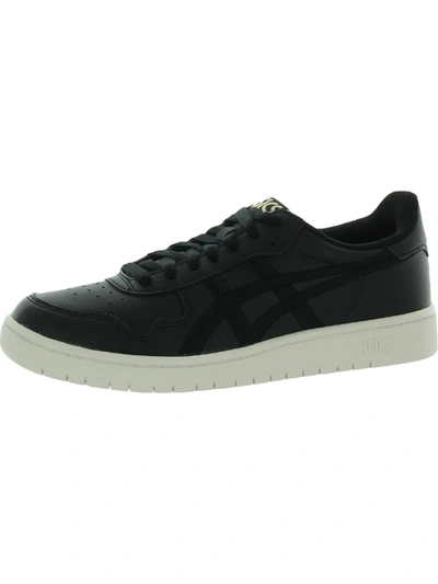 Shop Asics Japan S Womens Faux Leather Fitness Casual And Fashion Sneakers In Black